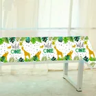 Дикая одна сафари джунгли темы одноразовая посуда скатерть для вечеринки дети мальчик день рождения детский душ украшения для вечеринки