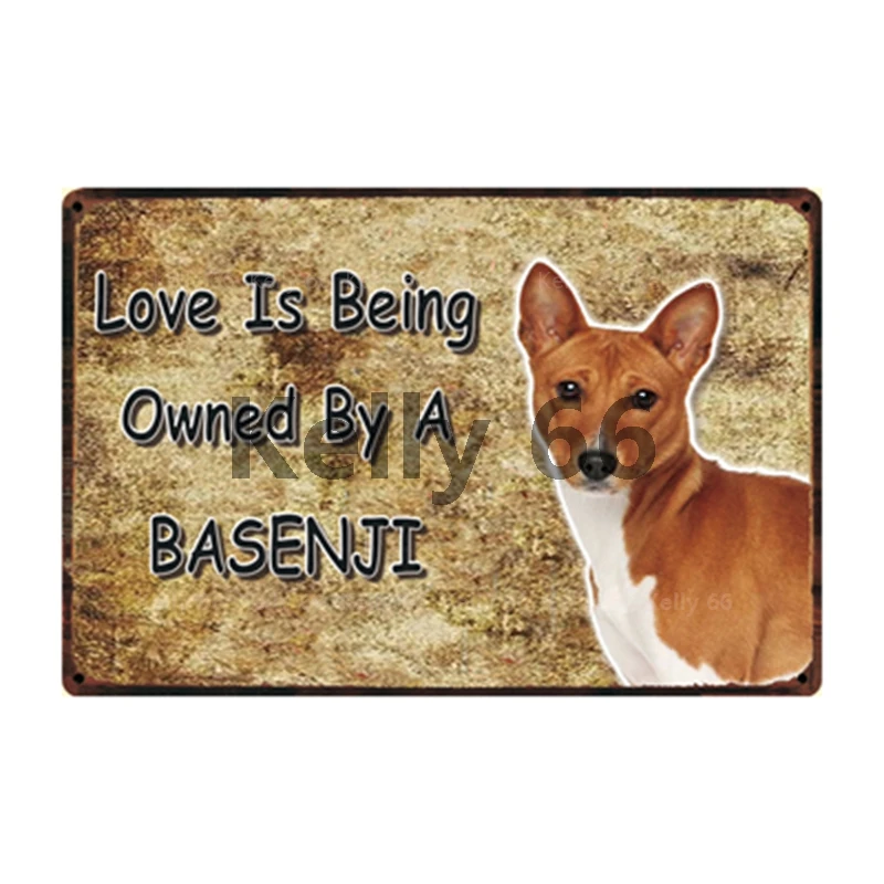 [Kelly66] собачий Хаски басенцзи колли Пиренеи Сиба ину металлический знак домашний