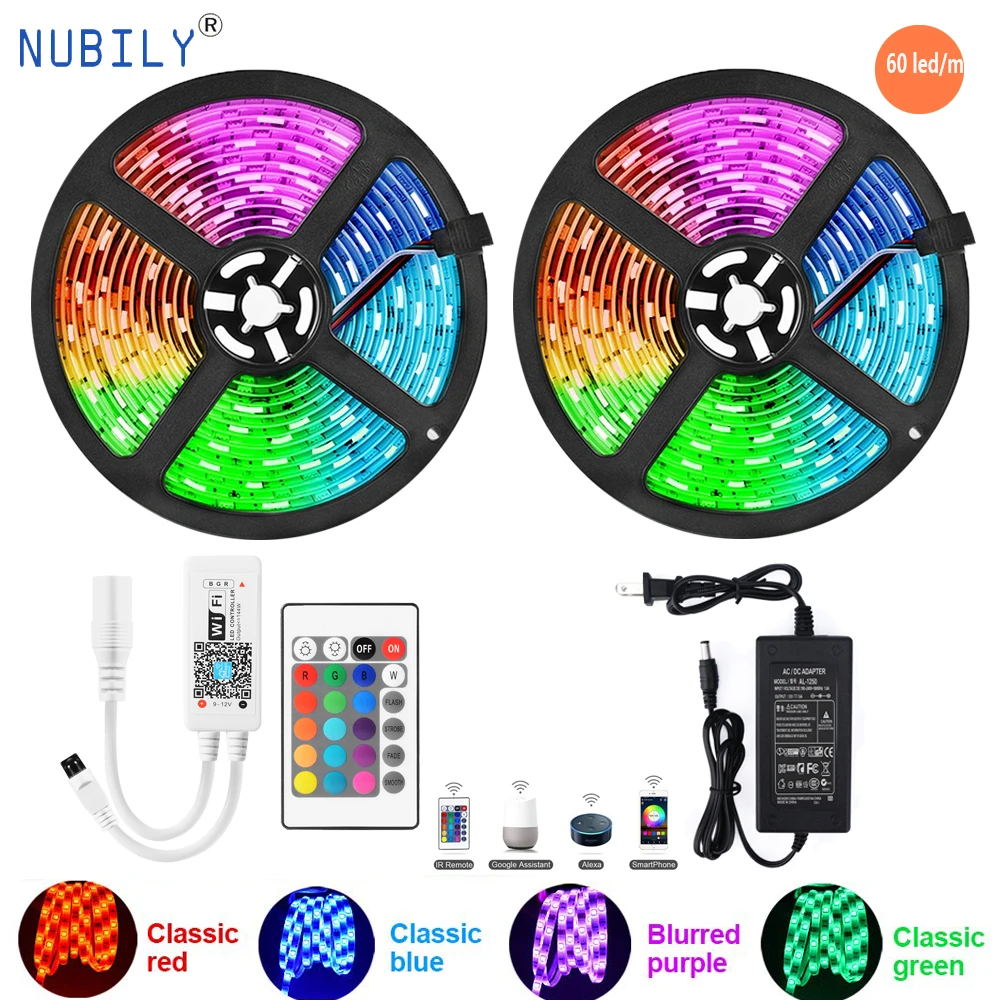 Цветная (RGB) Светодиодная лента свет комплект Wi Fi Беспроводной смартфон