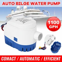 12v 1100gph marine boat automatic bilge water pump rv auto submersible pump built in float switch