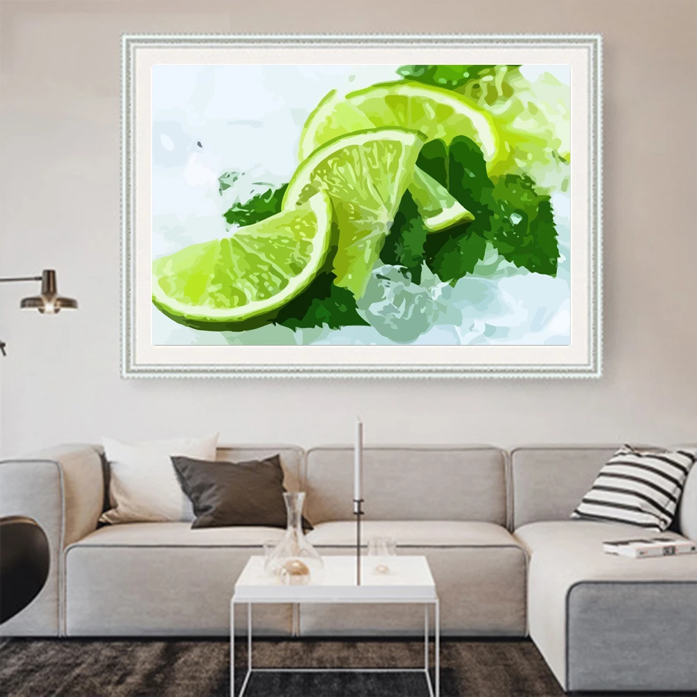 Набор для рисования по номерам на холсте с фруктами | Дом и сад