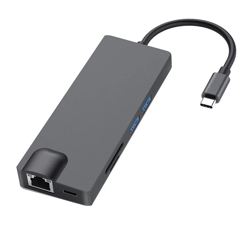 SeenDa Dock 3,0 USB Hub type C к HDMI 4k VGA PD RJ45 Gigabit LAN SD/TF карта HDMI концентратор адаптер станция для Macbook Pro samsung