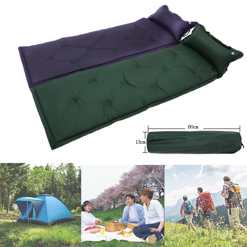 Наружный надувной коврик для кемпинга 1 2 человек Сверхлегкий матрас Воздушная