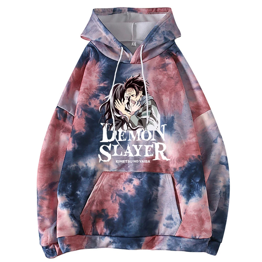 

Women Fashion Hoodies Demon Slayer Pullover Men Women Unisex Clothes Moleton
