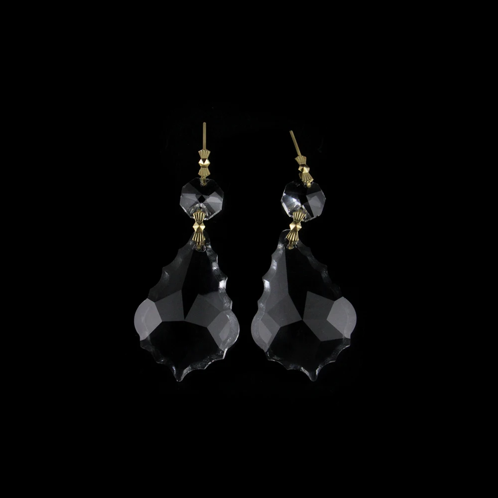 Прозрачный кленовый светильник лист 50 мм Висячие капли Соединители бабочки