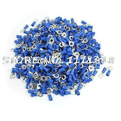 

RV2-5L Ring Tongue Type Pre Insulated Terminals Blue 1000pcs for AWG 16-14