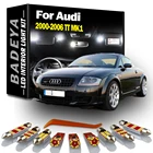 BADEYA 14 шт. строительсветильник свет комплект для 2000-2004 2005 2006 Audi TT MK1 Белая Карта Купол багажник номерной знак люстра