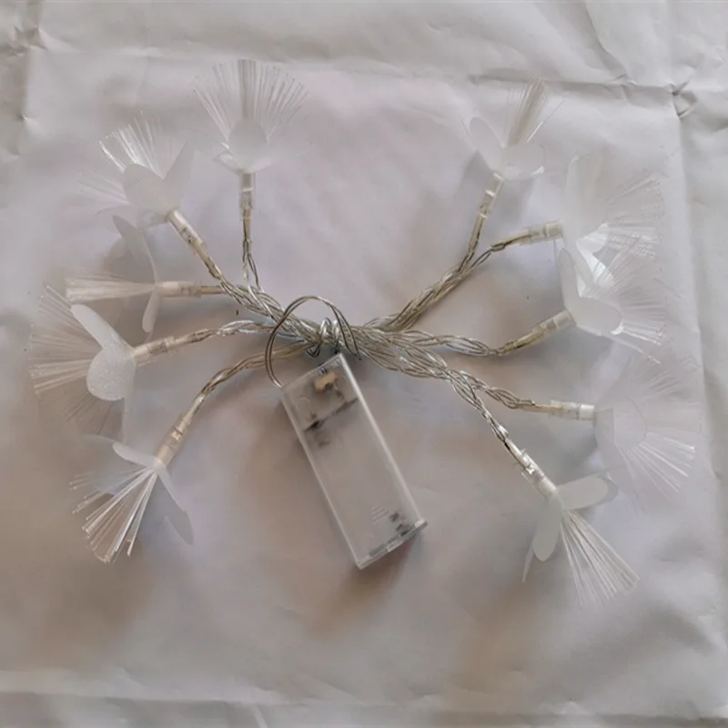 

Led fiber optic string light decoration ins small color lamp holiday decoration flashing lights.
