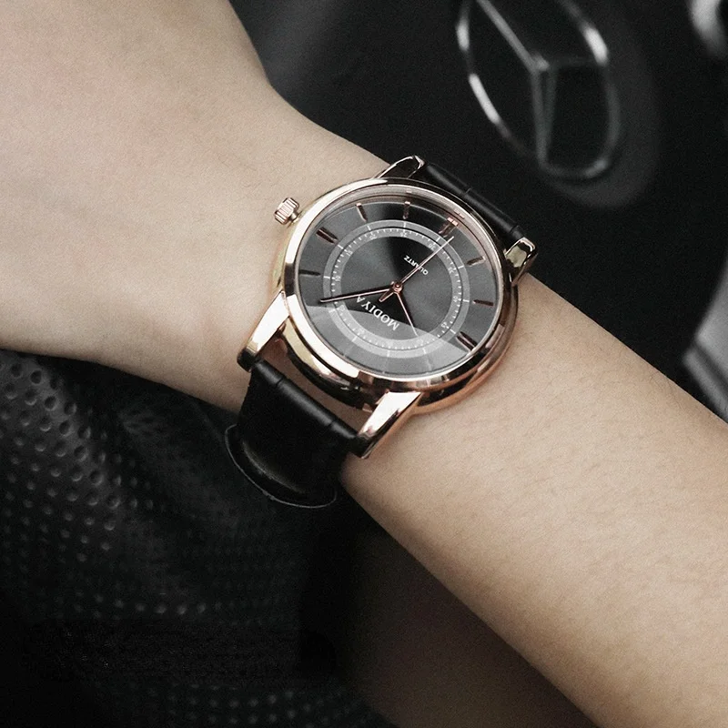 

Quartz Watch Men Watch Concentric round Belt Men's Watch