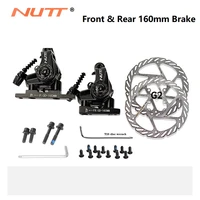 nutt bike alloy mechanical disc brake bilateral 160 mm calipers rotor set bmx scooter front rear mtb mountain bicycle parts