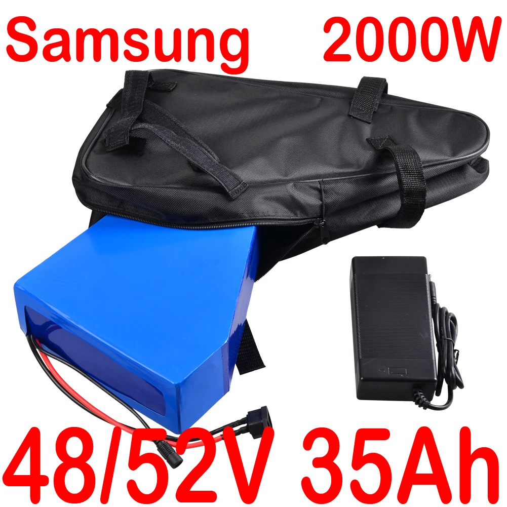 

48V 52V 500W 1000W 2000W Ebike Battery 48V 52V 13AH 15AH 18AH 20AH 25AH 30AH 35AH Electric Bicycle Lithium Battery Samsung Cell