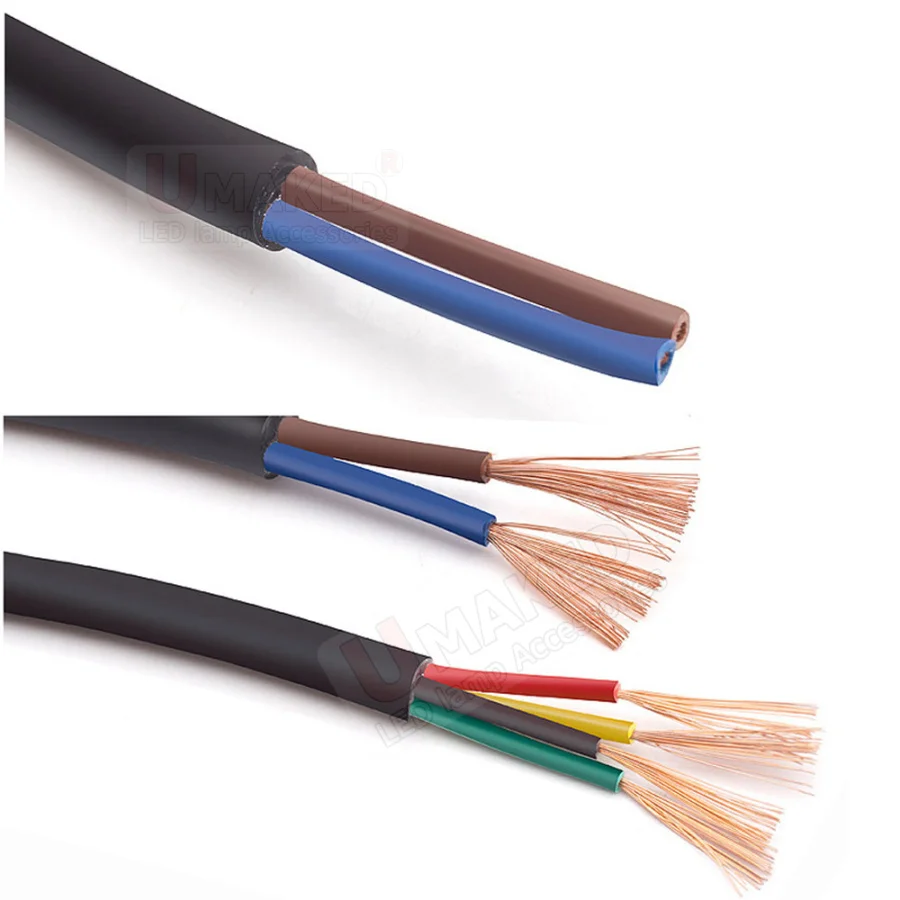 1 метр оболочка провод 24AWG оловянный бескислородный медный кабель 2 ядра 3 4 5 ядер