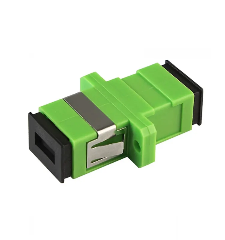 

(Ready Stock) SC APC Connector Fiber Optic Adapter Simplex Single-mode Plastic Adapter Coupler