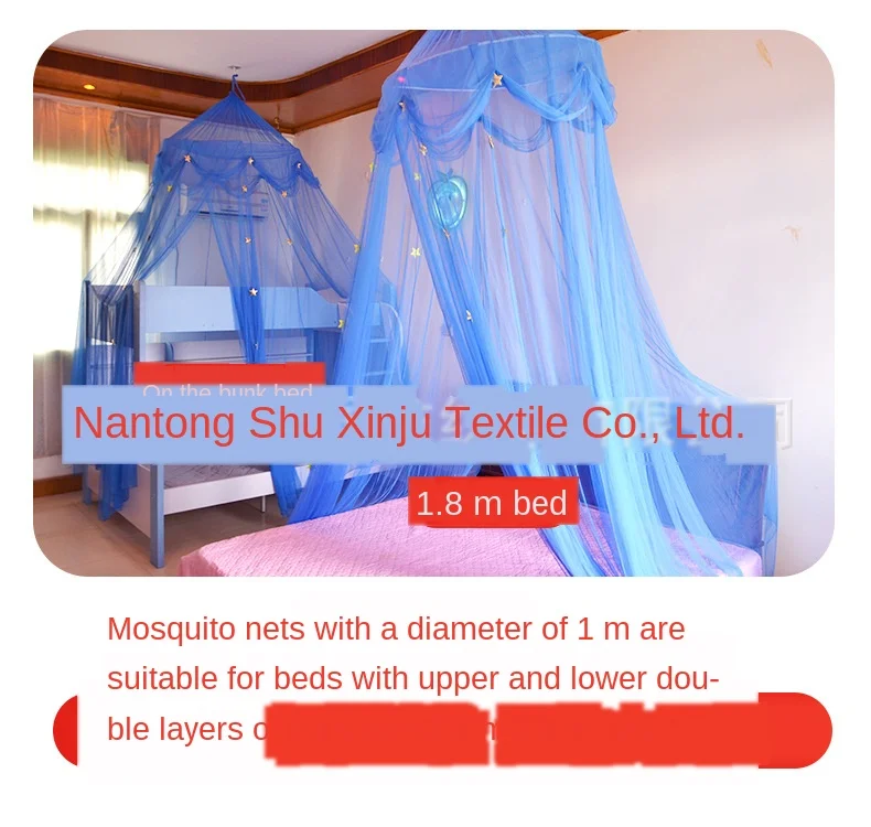 

Dome Mosquito Net Dream Star Ceiling Children's Ceiling Bed Curtain Household Goods Support Free Installation European Round