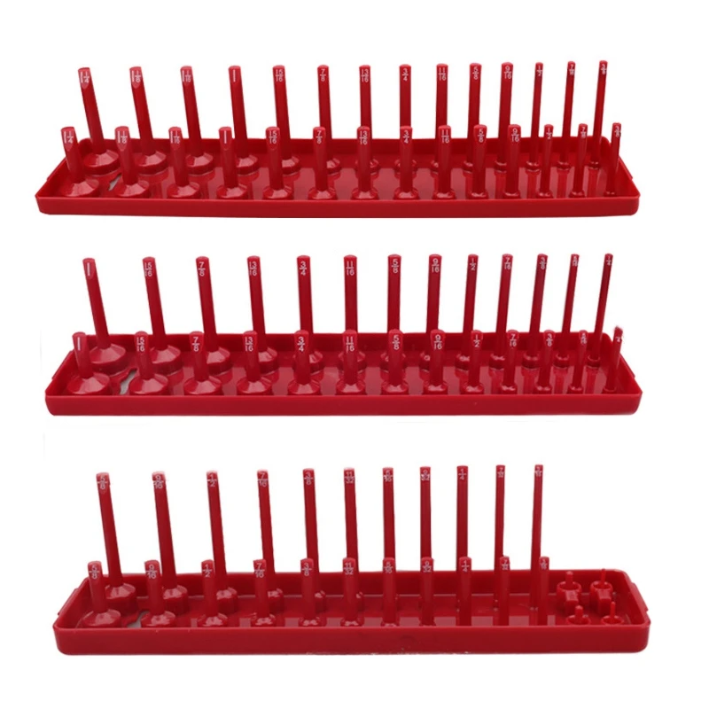 Контейнеры для хранения Sae (красные) и метрические (черные)-набор из 6 шт. | Привод 1/4