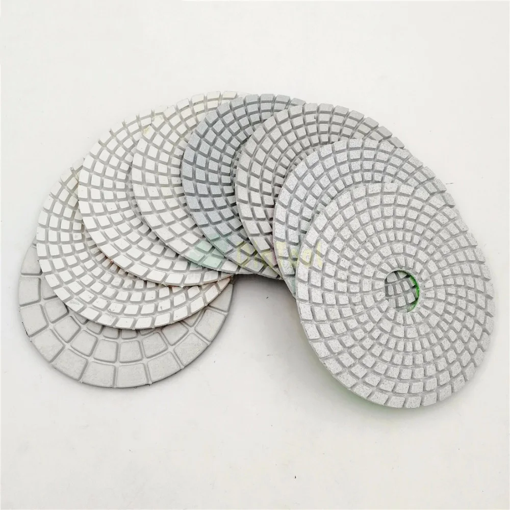 

10Pcs Polishing Pad Buffing Sheet 3" Stone Round Sanding Disc 50/100/150/300/500/800/1000/1500/3000 Grits Diamond Polishing Pad