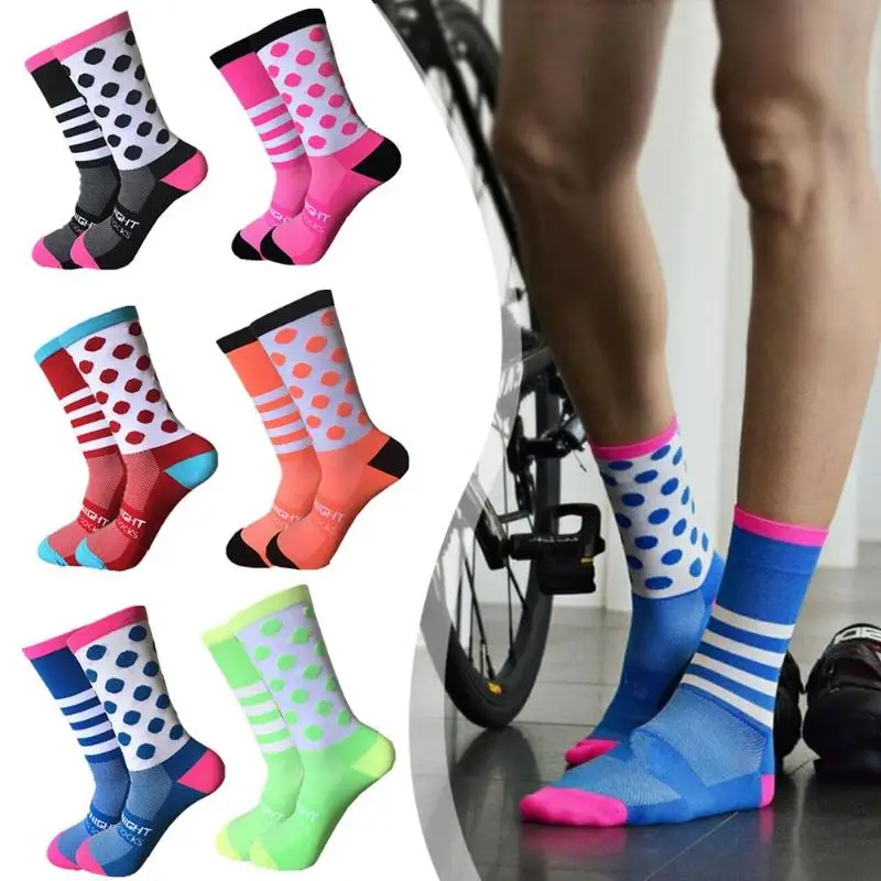 Нескользящие дышащие мужские летние носки для бега из хлопка и Резины футбольные
