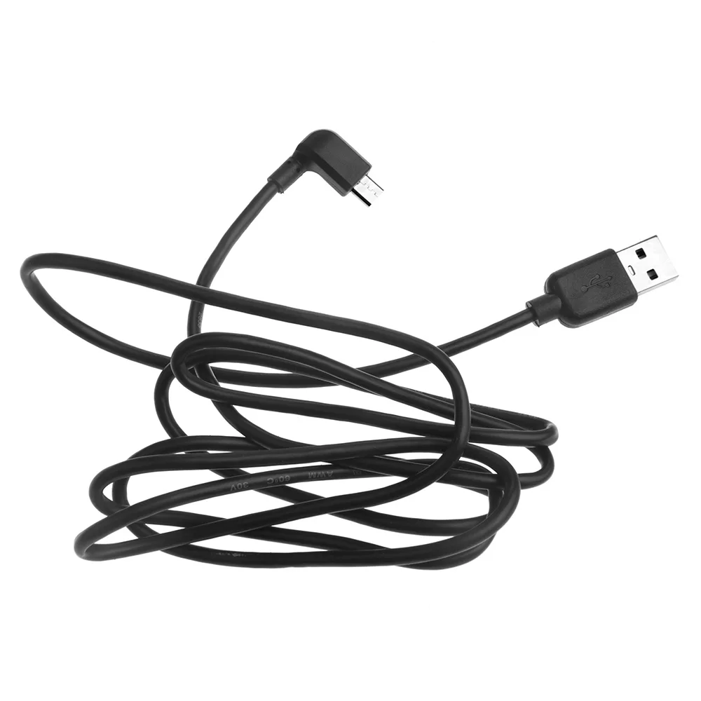Черный Micro-USB кабель для синхронизации данных 90 градусов изогнутая литая заглушка вывеска для TOMTOM GO 40 100 см