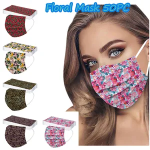 Mscara jetable Быстрая доставка маска повязка Mascarilla одноразовые маски взрослые фланелевые пижамы унисекс с принтом в клетку, 3-Слои маска в маске