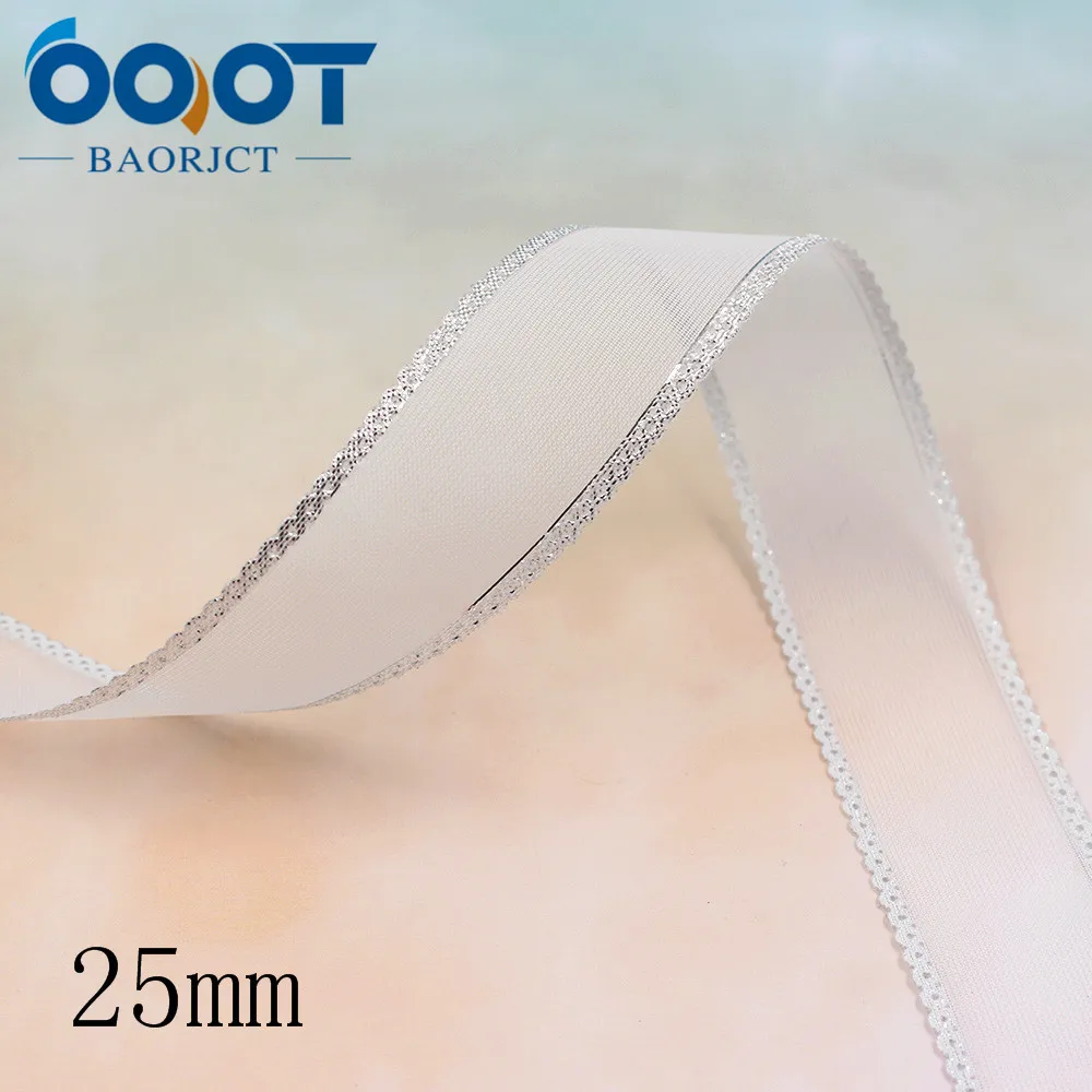 L-20325-184 OOOT BAORJCT 5 ярдов 25 мм двусторонняя бронзовая прозрачная пряжа для украшения