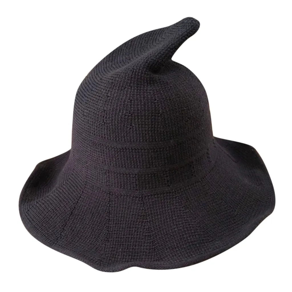 Witch hat diversified along wool hats weaving fisherman female fashion witch tip basin wizard 9.9 | Аксессуары для одежды