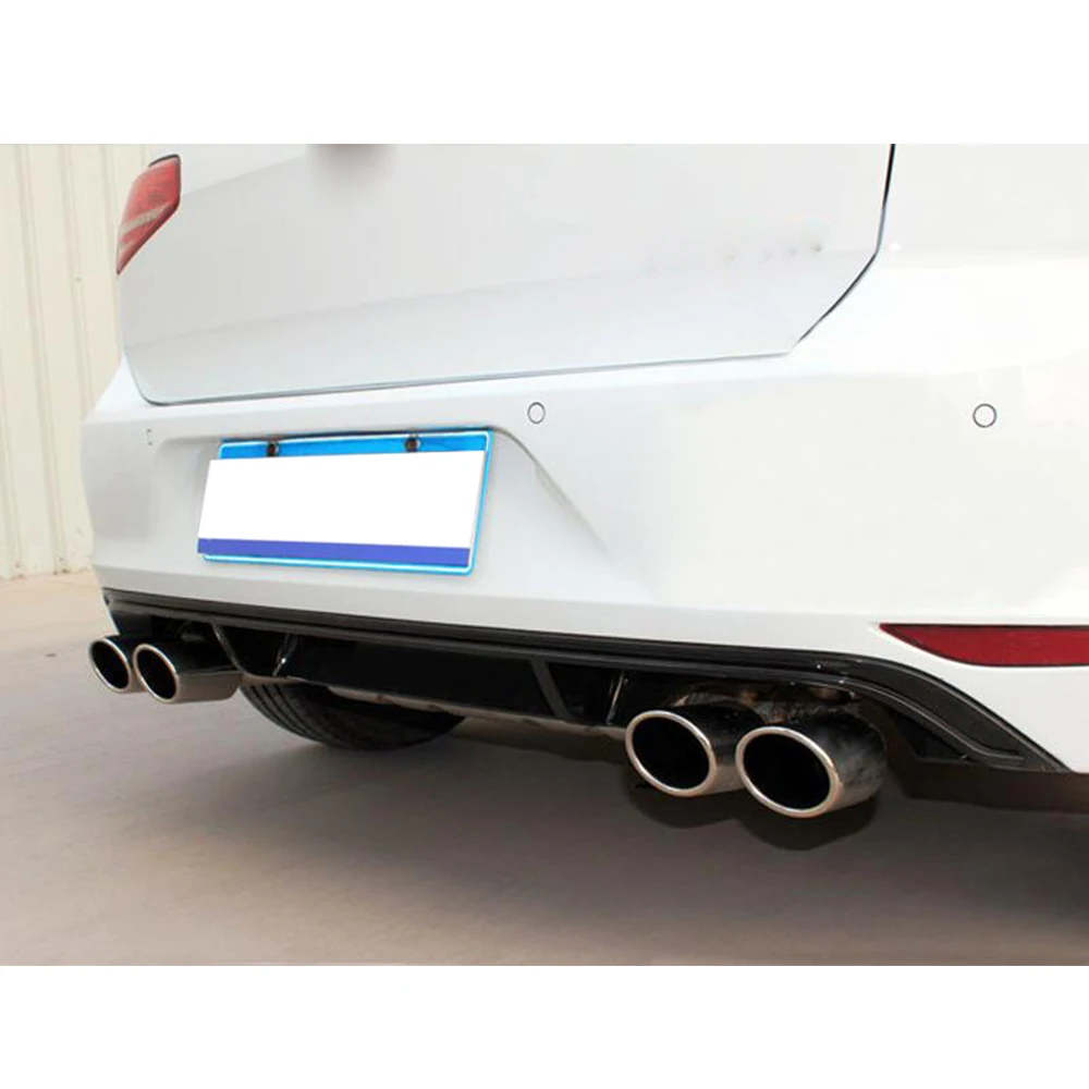 PP автомобильный диффузор губа на задний бампер спойлер для Volkswagen Golf 7 VII MK7 R Rline