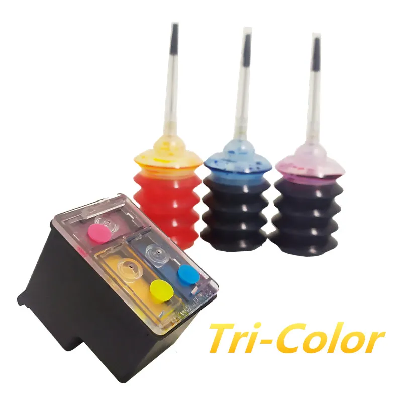 Цветной многоразовый чернильный картридж GraceMate совместимый с чернилами HP 301 301XL