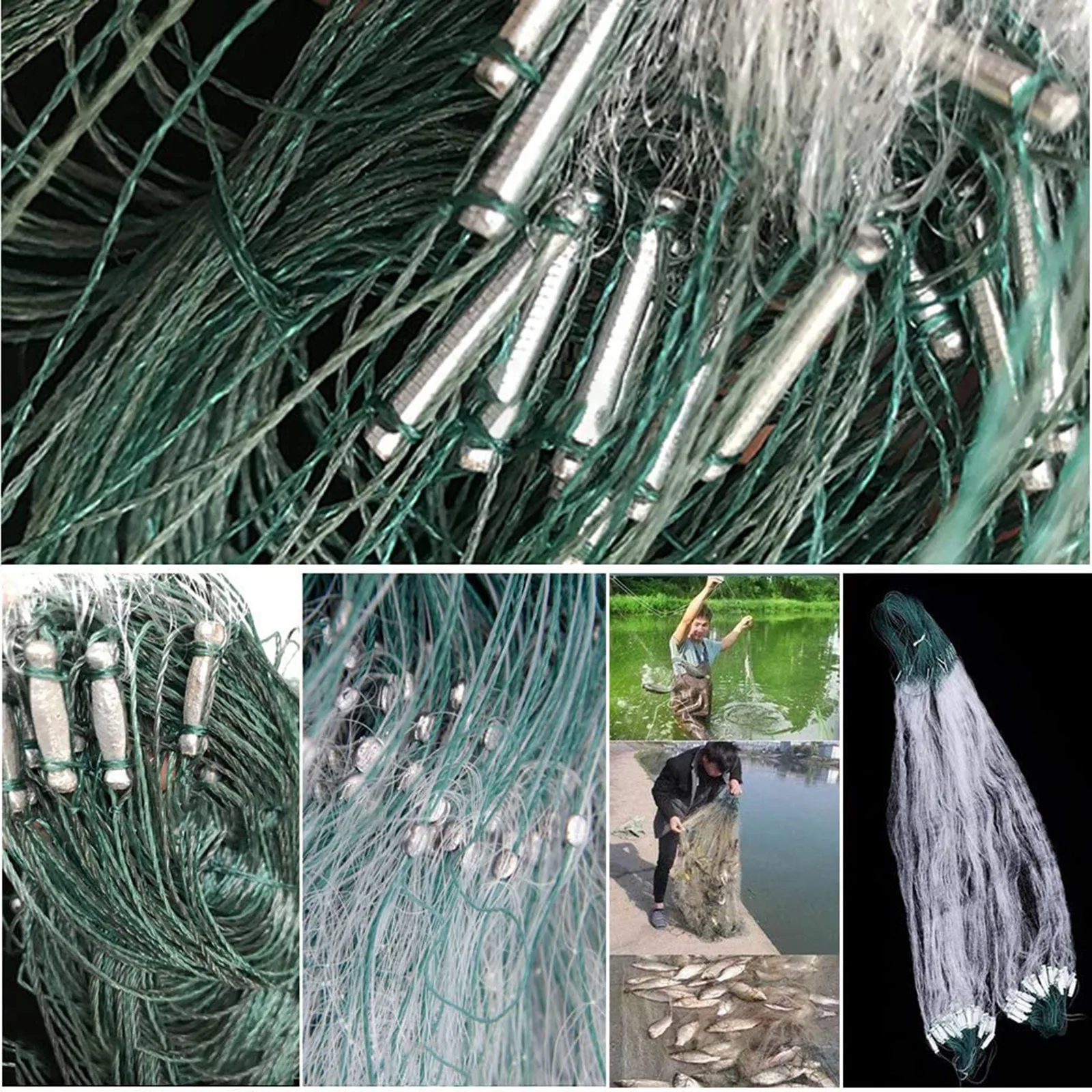 

Outdoor Fishing Net Pesca Three Layer Of Float Net Bait Net Gear Mesh Fishing Fishing Tackle