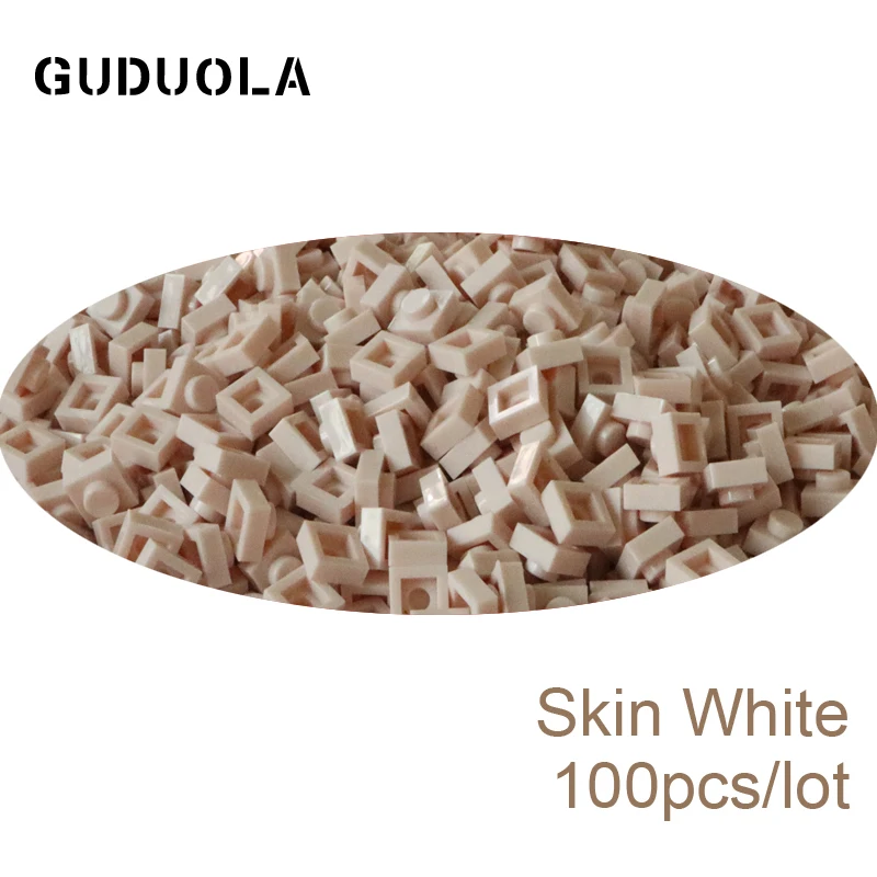 

Guduola Plate 1x1 Build MOC Brick Toys 3024 QR Code Piexl Art Educational Block Studs 80 Color Link Three 22 Colors 100pcs/LOT