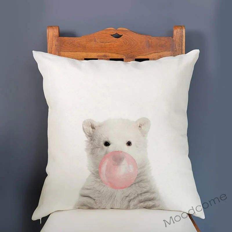 Супермягкий Бархатный Чехол для подушки детский Декор жевательная резинка