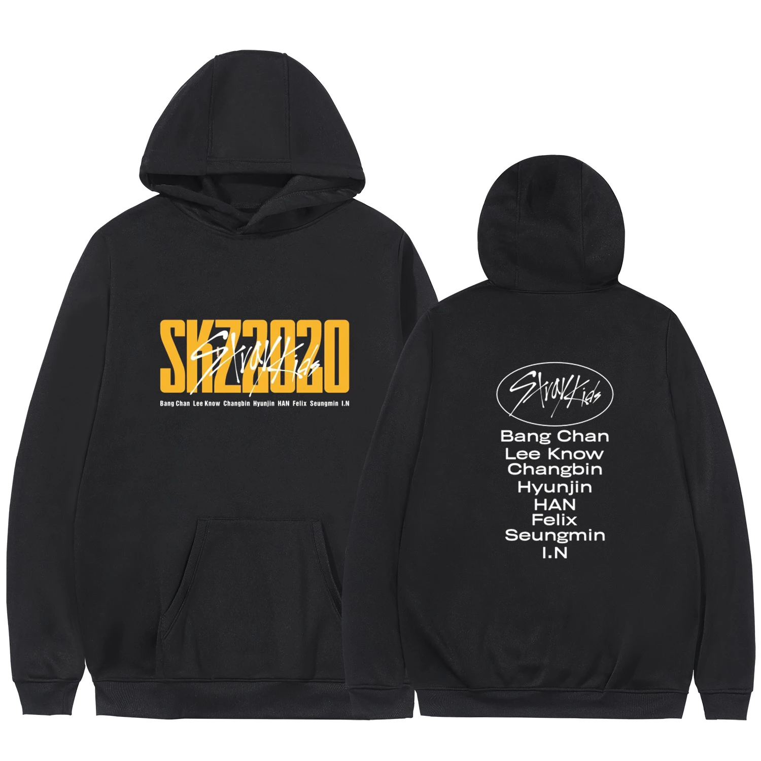 

2020 KPOP Stray Kids Hoodies Sweatshirt Casual Oversized Sportswear Hoodie Plus Size 4XL World Tour District 9 Unlock StrayKids