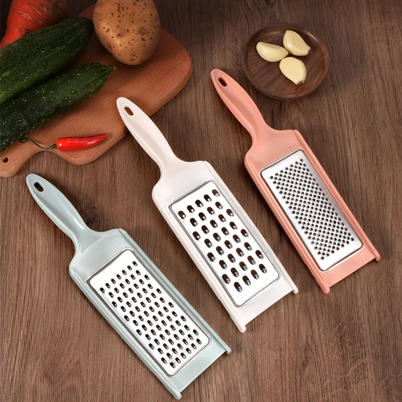 

Plastic Handle Stainless Steel Grater Multi-Purpose Fruit Vegetable Slicer Cutter Potato Carrot Shredders Kitchen Accessories