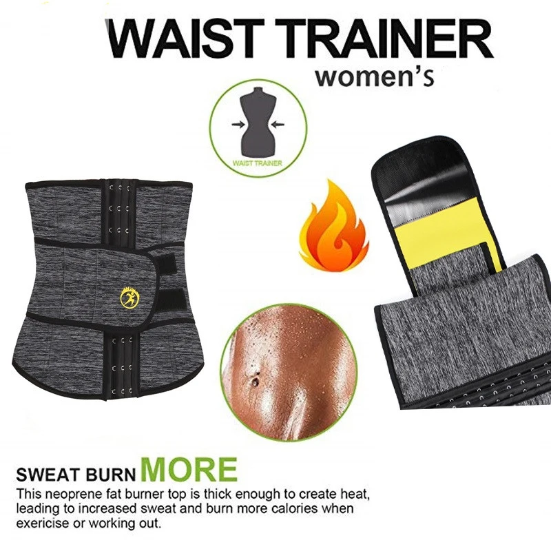 

Waist Cincher Body Shaper Women Waist Trainer Hot Thermo Sweat Neoprene Belt Tummy Control Slimming Underwear Girdle