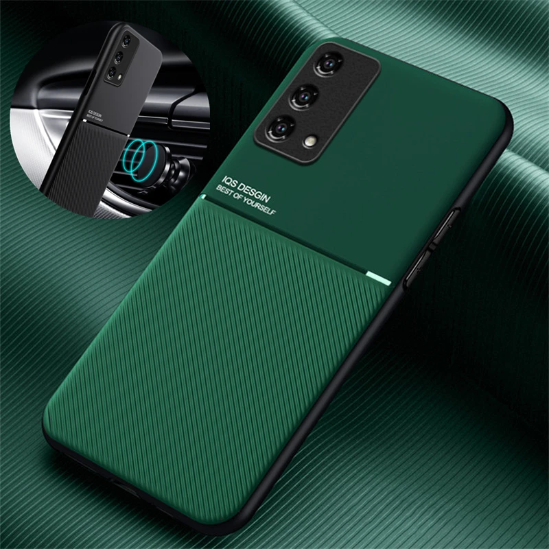 Для OPPO A15 A32 A33 A53 A54 чехол кожаная текстура автомобильный Магнитный для телефона A55