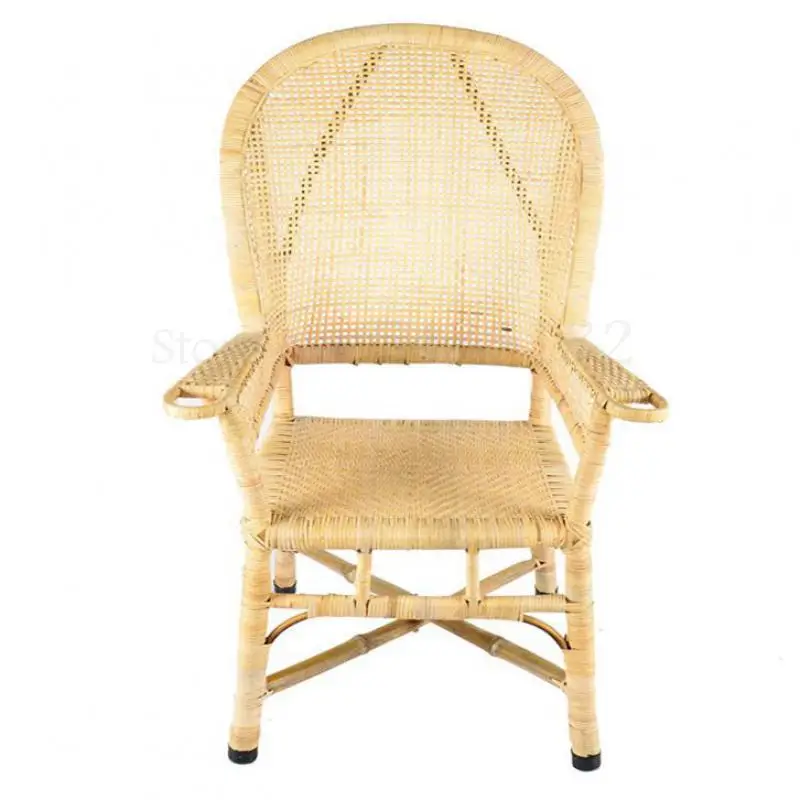 Стул из ротанга обеденный стул круглый Ретро стиль высокий компьютерный для