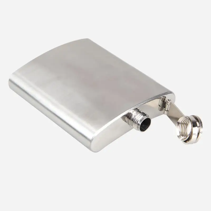7oz Portable Hip Flask Flagon Stainless Steel Whiskey Wine Pot Bottle Gifts Funnel and 2pcs Cups Outdoor Tableware | Спорт и