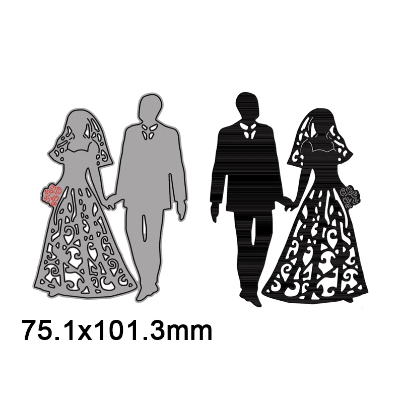 

Metal Cutting Dies Cut Die Mold Lovers Wedding Photos Scrapbook Paper Craft Knife Mould Blade Punch Stencils Dies New