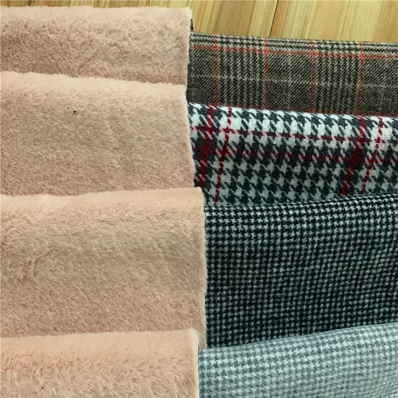 Гранулированная бархатная ткань мех композитная замша гранулы кашемировое