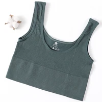 summer women crop top tank top female vest seamless bra top sexy lingerie sleeveless top cami tees plus size camisole