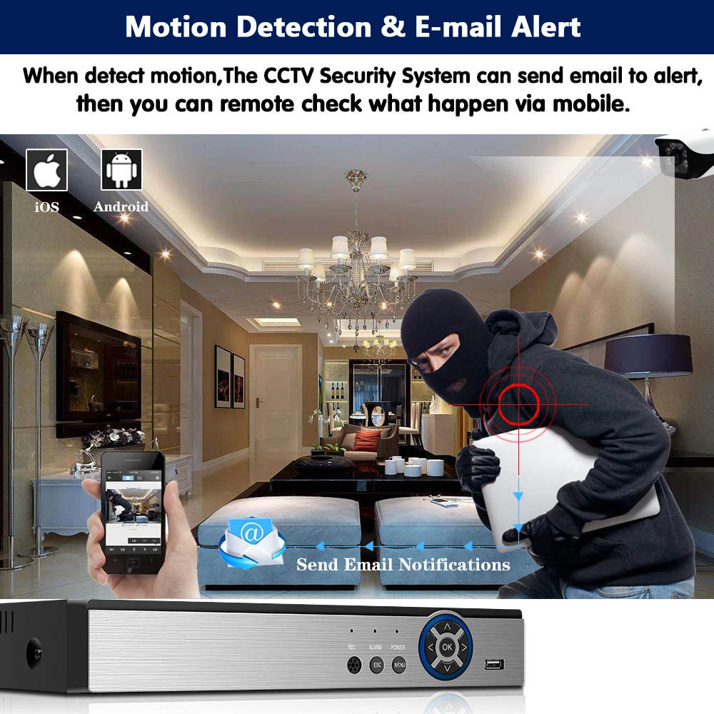 

H.265+ 8CH 5MP POE Audio Security System NVR Kit POE IP Camera IR Outdoor IP66 Face Detection CCTV Video Surveillance NVR Set