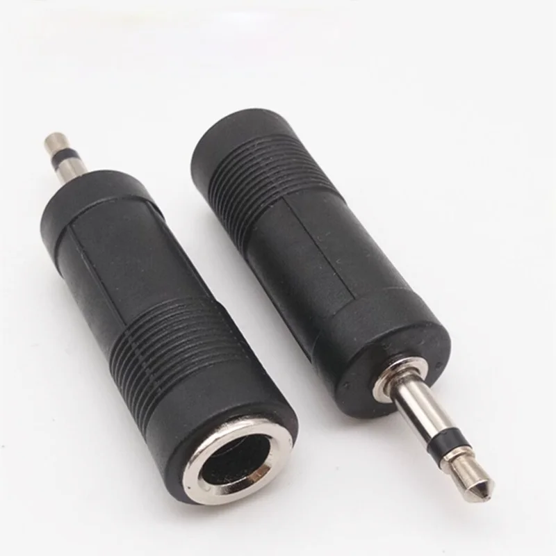 

3.5mm To 6.5mm Two-core Mono Connectors Male Jack Electric Headphone Plug Wire Terminals Audio Adapter Plug