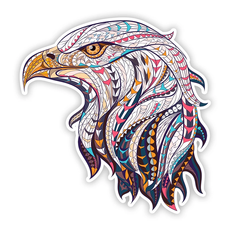 

S50461# 13/15/17CM Personality PVC Decal Eagle Waterproof Car Sticker on Motorcycle Laptop Decorative