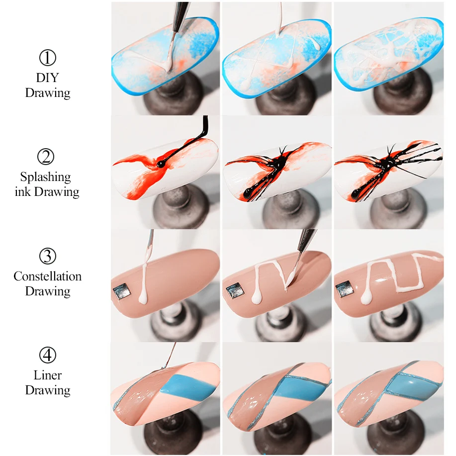 5 мл гель краска для ногтей с изображением паука цветной УФ Гель лак отмачиваемый