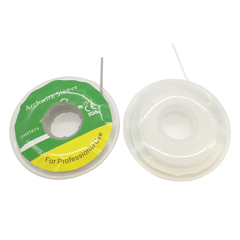 

5Meters/Roll 3 Rolls Dental Orthodontic Elastic Arch Wire Sleeve Orthodontist Tool Silicone Archwire Sleeving Dentistry Material