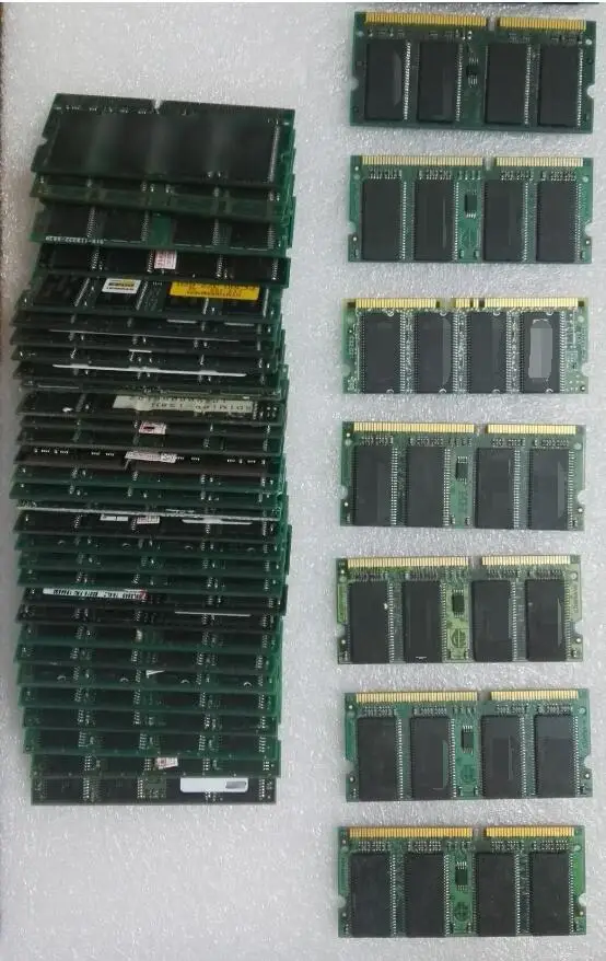 100% OK оригинальный 144Pin Sodimm 256 M памяти SD Оперативная память PC133 PC100 MB для ноутбука