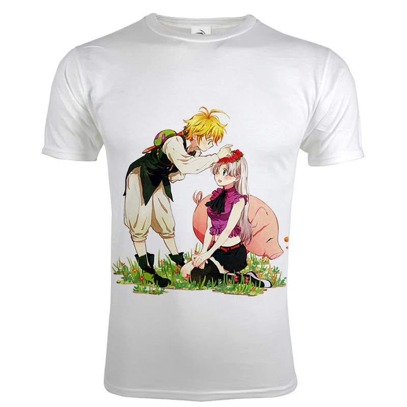 Футболка мужская с 3D-принтом Семь смертных грехов Повседневная модная уличная