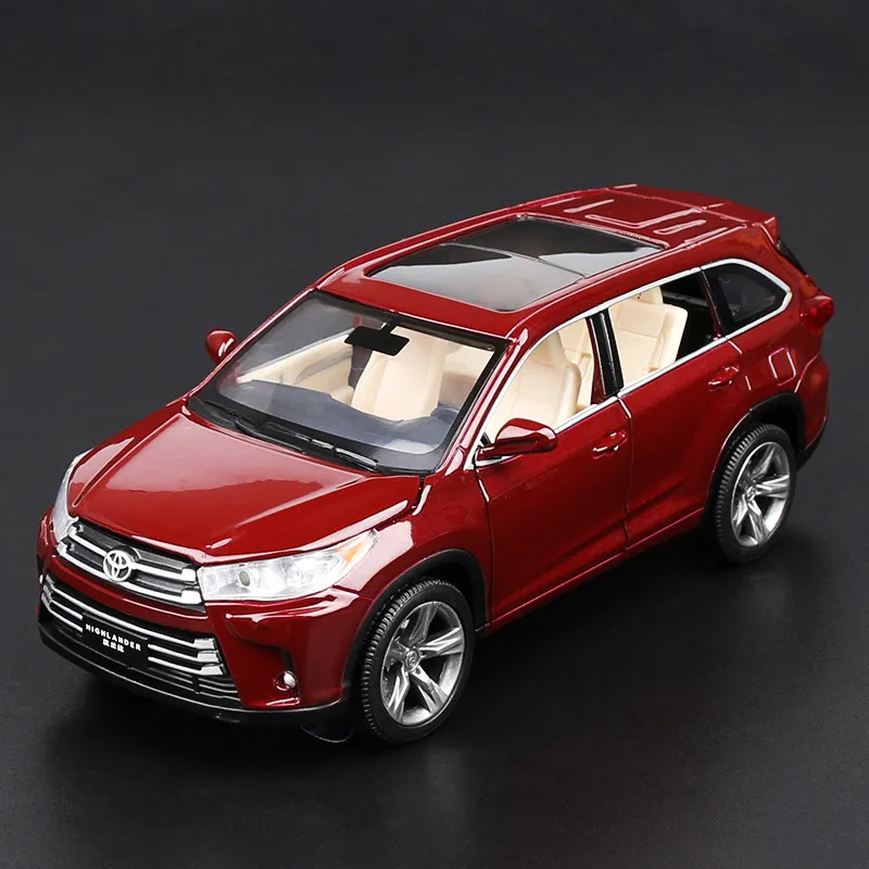 Модель автомобиля Toyota Highlander 1:32 литой автомобиль из сплава Игрушечная модель