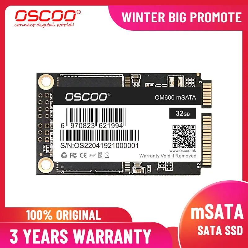 OSCOO mSATA SSD 16gb 32gb 64GB 128GB 256GB 512GB 1TB mSATA SSD SATA3 מצב מוצק כונן מודול עבור מחשב שולחני שרת