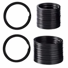 50 шт., металлические кольца для ключей, 30 мм