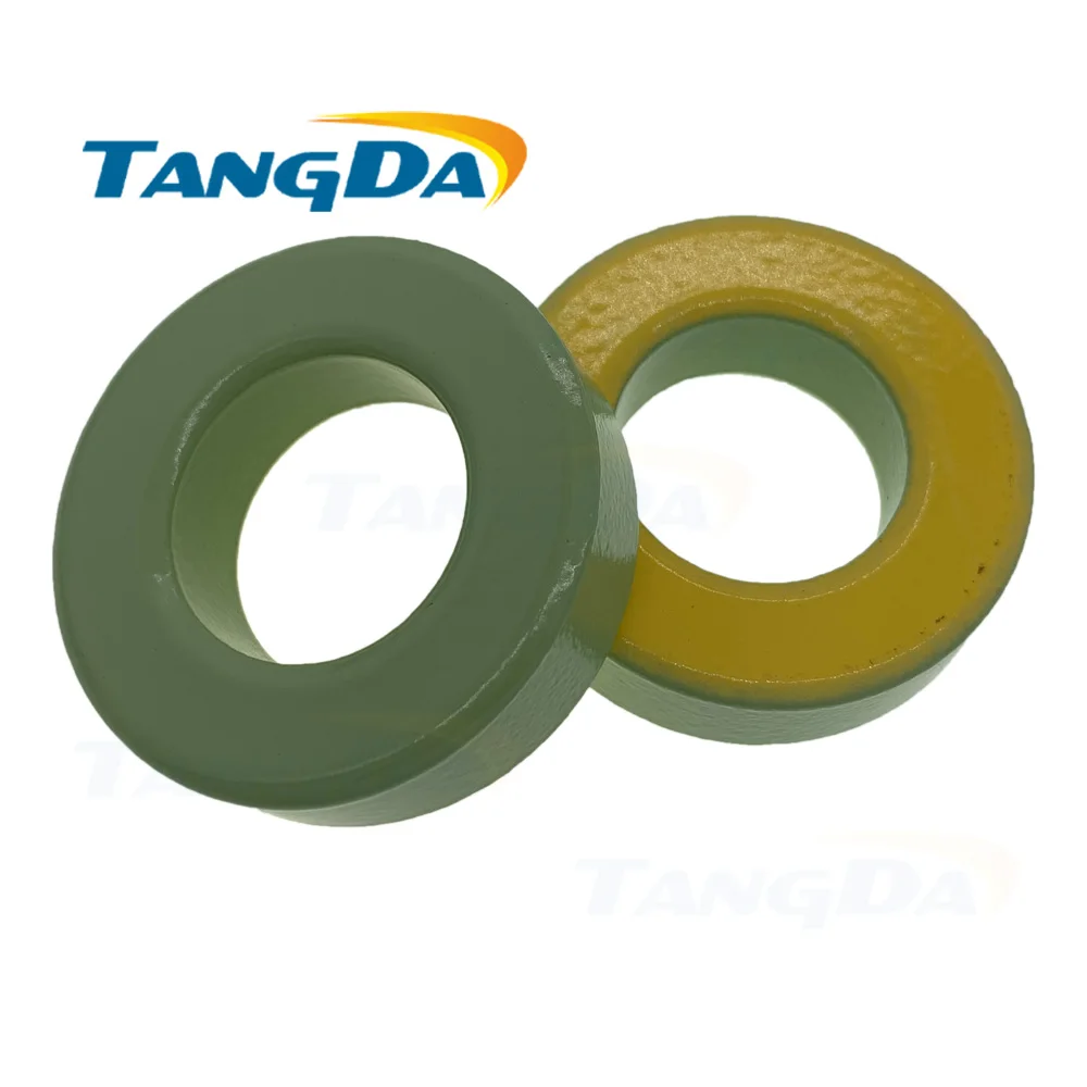 

T150-40 Iron powder cores OD*ID*HT39*21*11mm 78nH/N2 60ue Iron dust core 78 60 green yellow T150 40 TANGDA